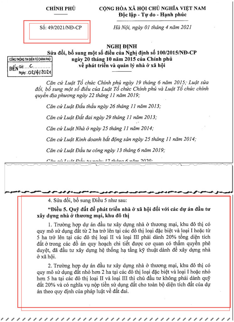 土地面積2公頃以上的建案須保留20%給社會住宅 越南財經 越南新聞