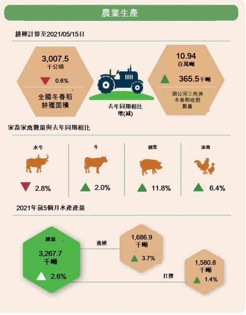2021年前5個月越南社會經濟概況總覽 越南財經 越南新聞 越南GDP 越南經濟