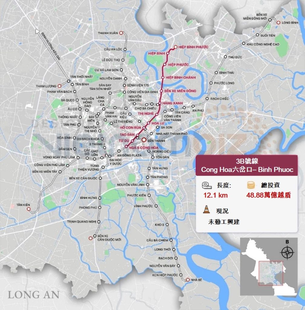 越南捷運網路 胡志明市捷運