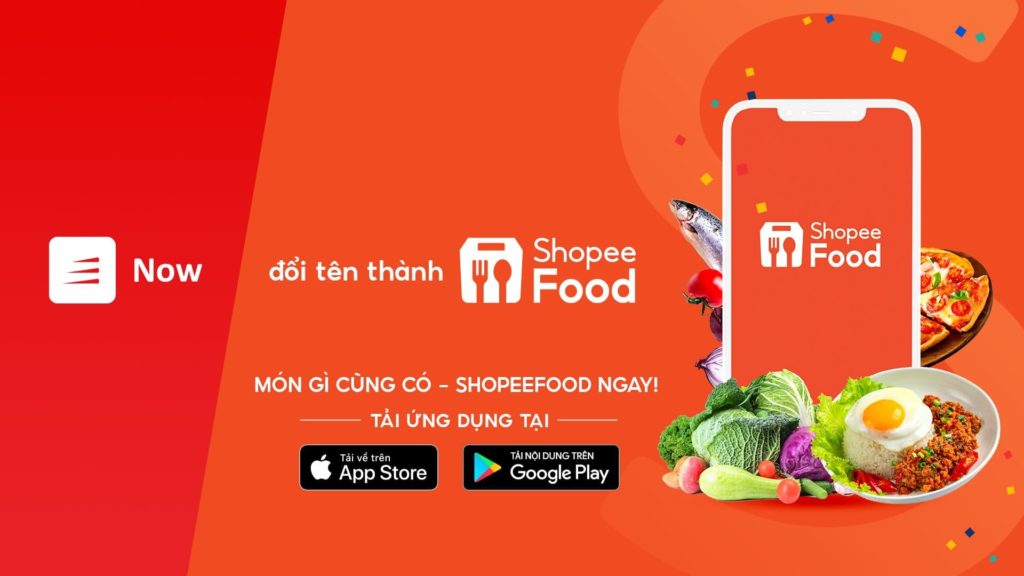 Now今天正式更名為 ShopeeFood 越南財經 越南新聞 越南外送App業者 越南送餐App業者