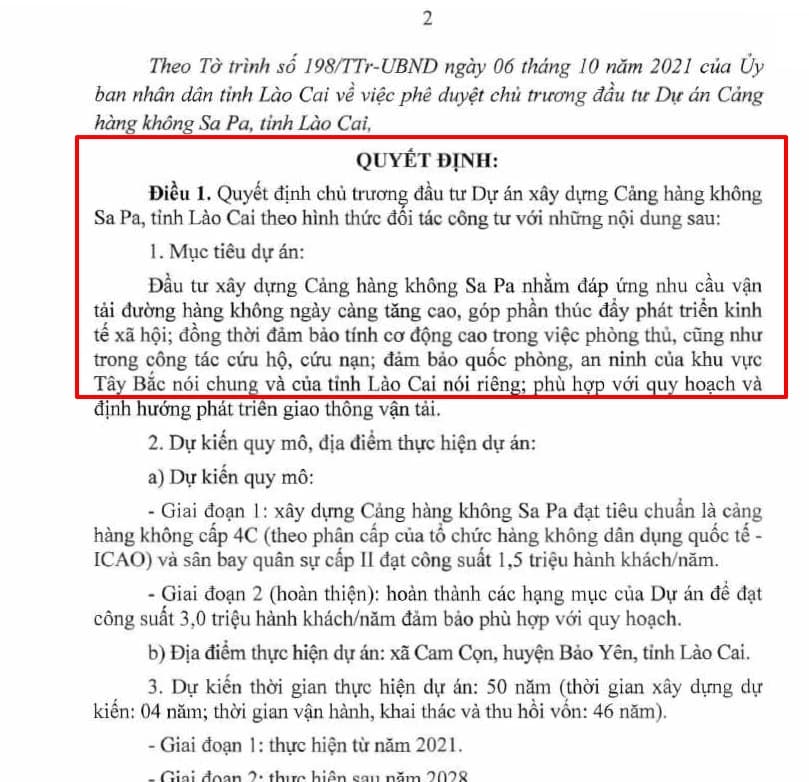 政府批准以PPP模式興建Sa Pa機場 越南財經 越南新聞 越南Sa Pa旅遊 越南Sa Pa機場