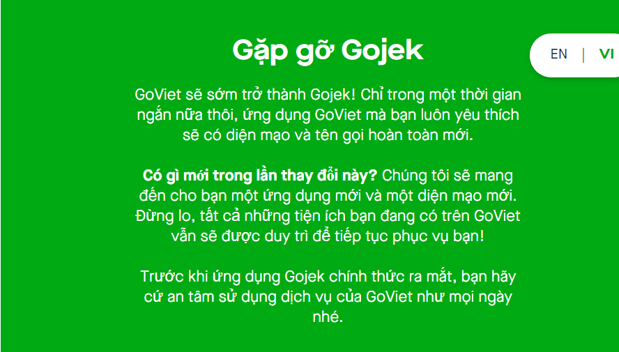 Go-jek合併越南子公司Go-Viet