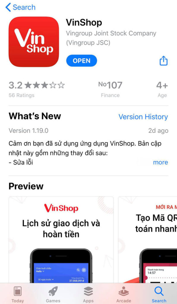 Vingroup上架新電子商務應用程式VinShop