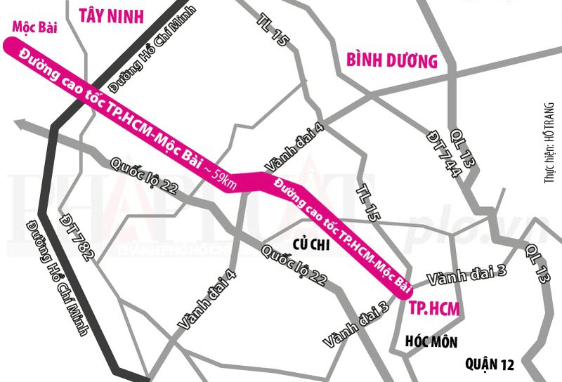 投資13.6萬億越盾興建胡志明市-木牌高速公路