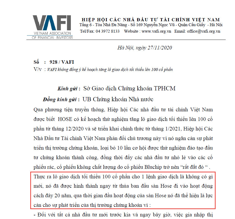 HoSE準備把整股交易單位從10股改為100股