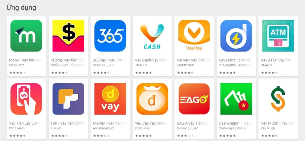 “貸款APP”成為越南搜尋量暴增關鍵字