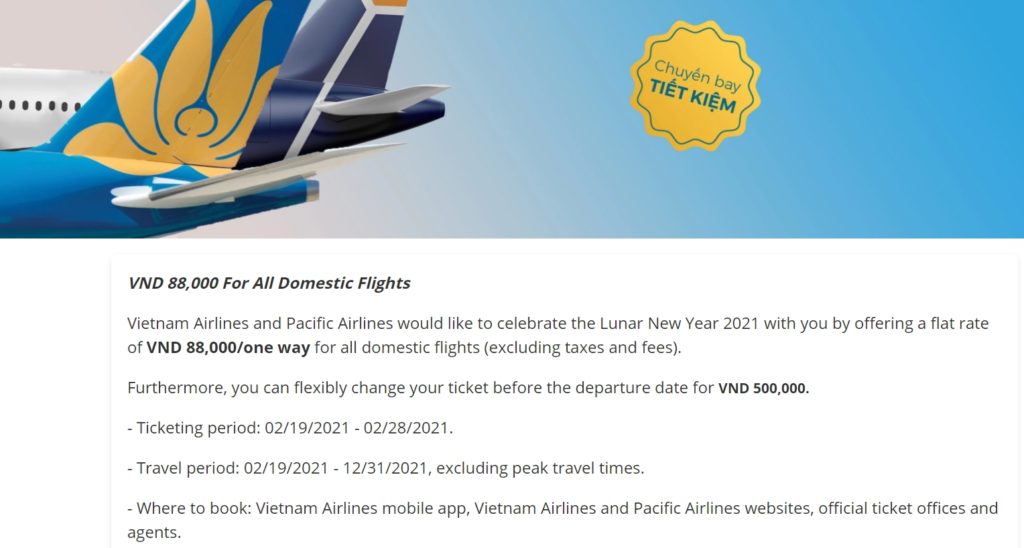 越南航空推出百萬張只9萬越盾的國內線機票優惠 越南財經 越南新聞