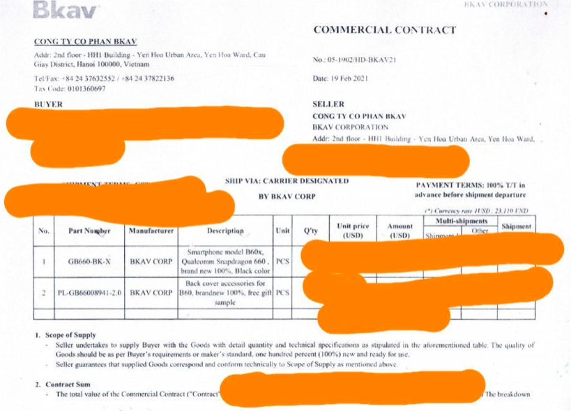 越南Bkav集團旗下子公司出口首批手機至歐洲 越南財經 越南新聞