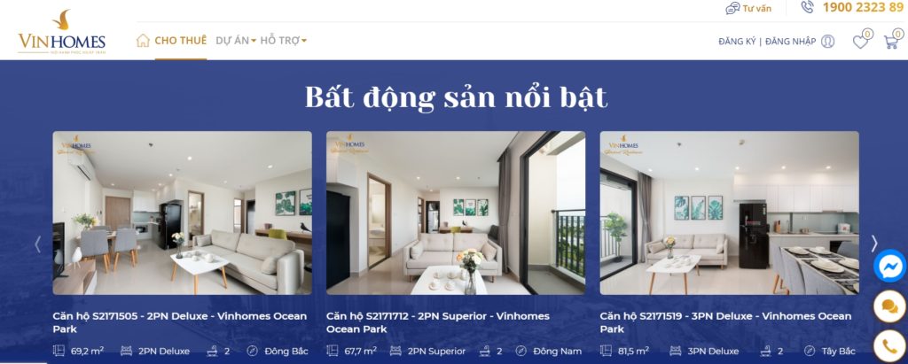 VinHomes繼房產線上交易平台後又推出租屋網站 越南財經 越南新聞