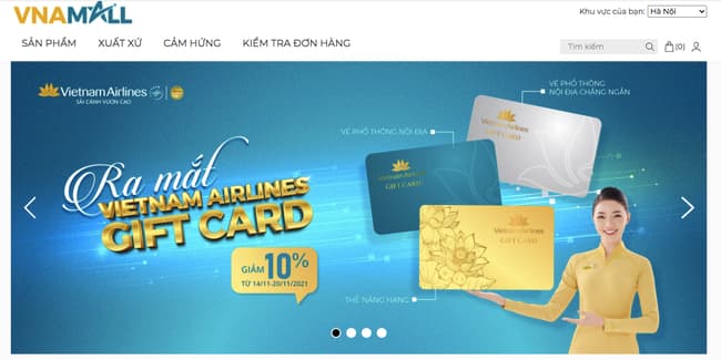 越南航空推出電商平台VNAMALL 越南航空運輸市場 越南財經 越南新聞 越南電商平台