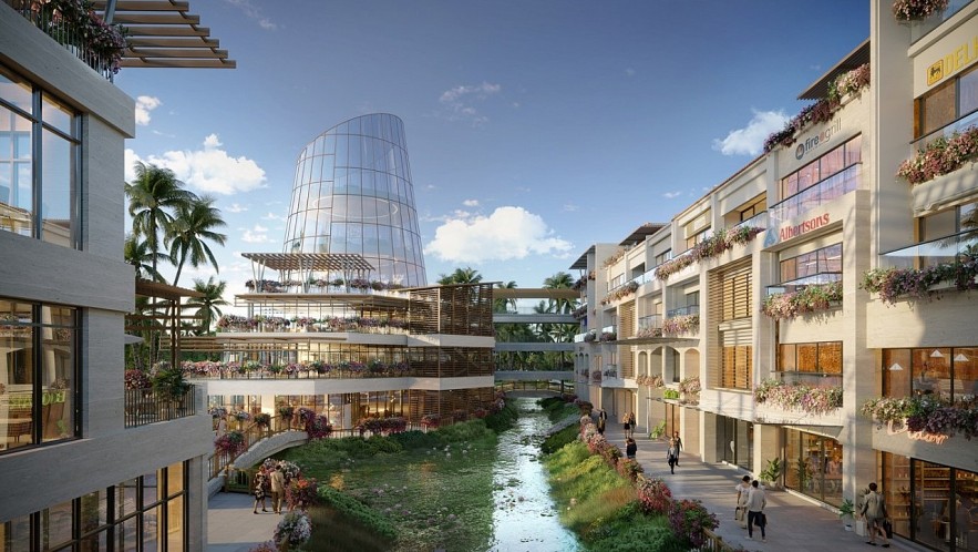 越南將出現首個水上大型購物中心 越南Ecopark集團 越南財經 越南新聞 越南購物中心