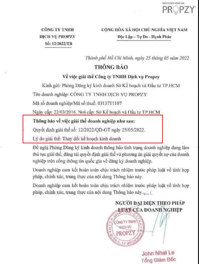 Propzy解散旗下子公司Propzy Services 越南不動產市場 越南財經 越南新聞 越南房地產線上交易平台 越南租屋網站 越南租屋資訊平台