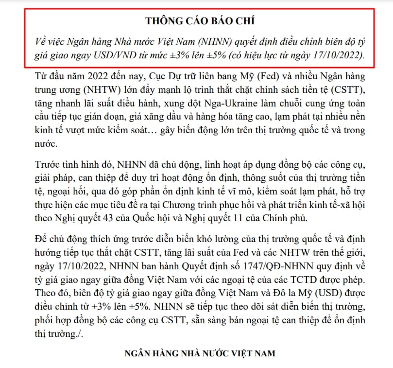 國家銀行擴大美元兌越盾匯率交易區間 越南盾對美元匯率 越南財經 越南新聞 越南正式市場美元匯率