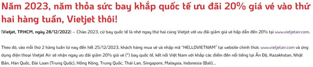 Vietjet航空推出每週一購買國際線機票8折! 越南房地產 越南商機 越南 越南旅遊 越南航空運輸市場