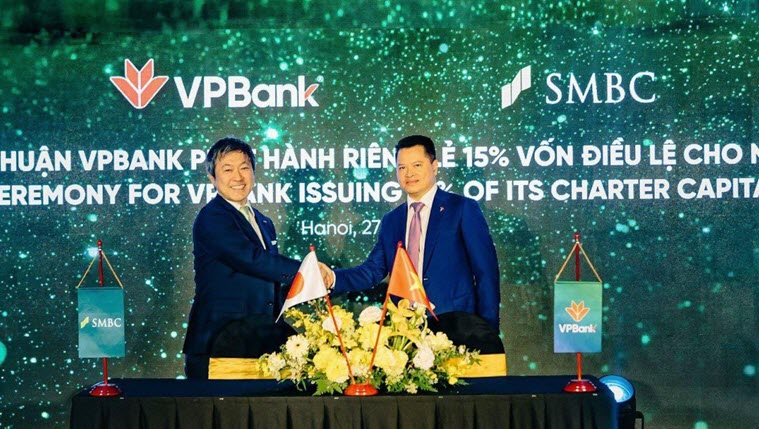 日本三井住友銀行購買VPBank銀行15%股權 越南VPBank 越南商機 越南房地產 越南股票市場