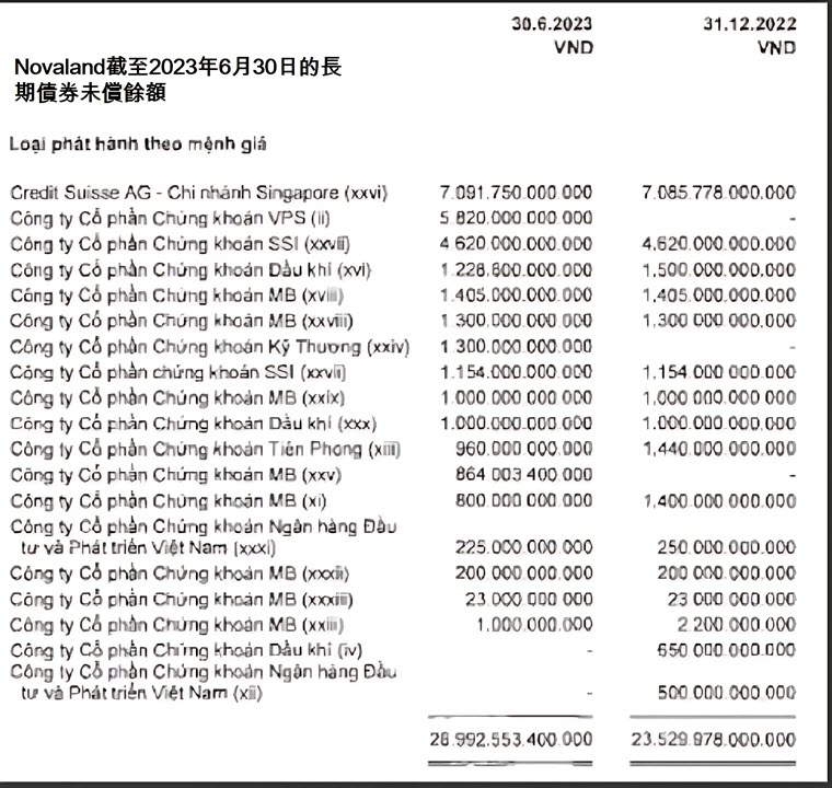 哪些銀行持有Novaland公司債券? 越南不動產市場 越南商機 越南股市 越南房地產